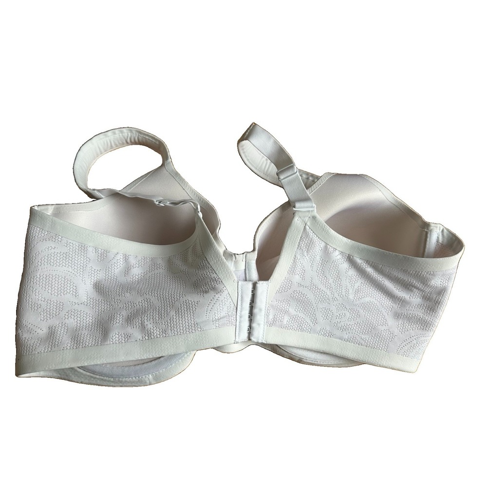 Bali Size 42DD White Underwire Full Coverage Seamless Wide Strap T-Shirt Bra